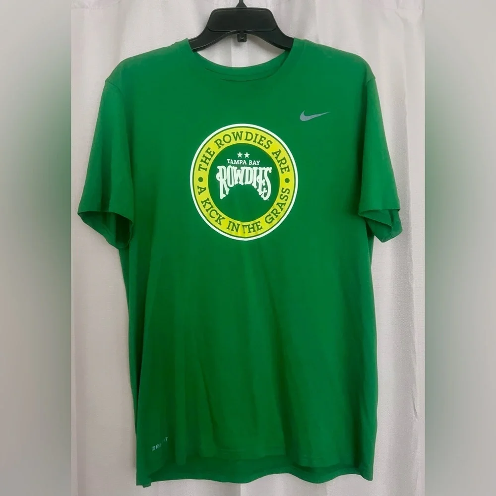 Nike Dri-Fit Tampa Bay Rowdies Soccer Tee – Men’s L – Green